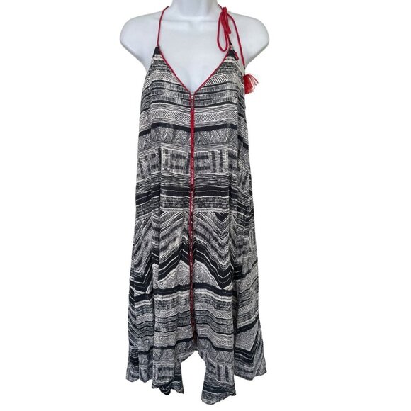 Akemi + Kin by Anthropologie Riviera Boho Tassel Tie Hanky Hem Dress Size Sm - Picture 1 of 9